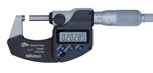 Mitutoyo Digital Outside Micrometer, 0-1